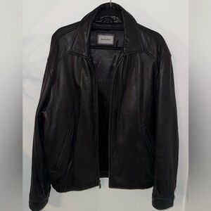 Hathaway Men’s Leather Jacket – Size Large